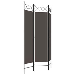 3-Panel Room Divider Anthracite 47.2x70.9