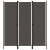 3-Panel Room Divider Anthracite 59.1x70.9