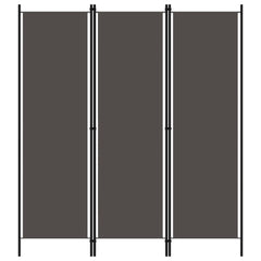 3-Panel Room Divider Anthracite 59.1x70.9