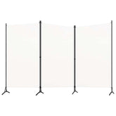 3-Panel Room Divider White 102.4x70.9 Fabric