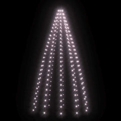 Net of 250 warm white LED lights designed for draping over a 98.4-inch Christmas tree.