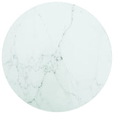 Table Top White Tempered glass Small Durable Table Top Round