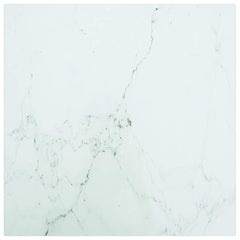 Table Top White Tempered Glass 15.7 x 15.7 in Heat-resistant