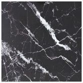 Table Top Black with Marble Design Tempered Glass Medium Durable