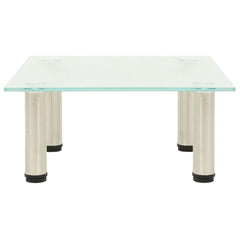 TV Stand Frosted Glass Tempered glass, stainless steel
