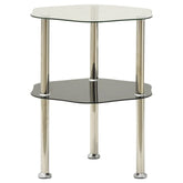 Side Table Transparent and black