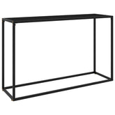 Console Table Black Tempered glass, powder-coated steel Medium