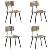 Dining Chair Set of 4 Multicolors