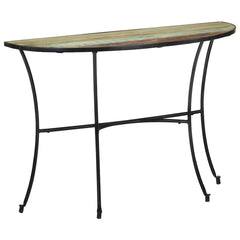 Side Table Mixed color finish Solid reclaimed wood Medium Durable