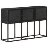 Sideboard Black Solid Mango Wood Sideboard Rectangular