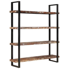 Bookcase Mixed color finish Solid Reclaimed Wood and Iron Large