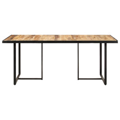 Dining Table Natural Mango Wood Solid mango wood Large Seats Many