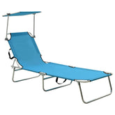 Sun Lounger Blue Aluminum frame, 600D polyester fabric Standard