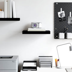 Wall Shelf High gloss black Honeycomb MDF, metal Medium