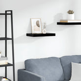 Wall Shelf High gloss black Honeycomb MDF, metal Medium