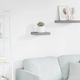 Wall Shelf Grey Honeycomb MDF, Metal 9.1 x 9.3 x 1.5 in