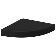 Corner Shelf Black Honeycomb MDF, metal Small Wall mounting