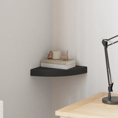 Corner Shelf Black Honeycomb MDF, metal Small Wall mounting