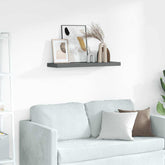 Frame Ledge Shelf Set of 2 Gray Lacquered MDF 31.5 in long