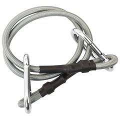 Rope With Carabiner Black and silver Rubber 27.6 in long