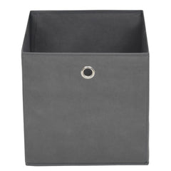 Storage Box Set of 10 Gray Non-woven Fabric Collapsible