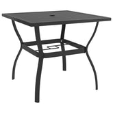 Garden Table Anthracite Powder-coated steel 32.1x32.1x28.3 in