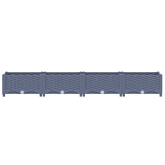 Raised Bed Blue grey Polypropylene Medium Durable Raised Bed