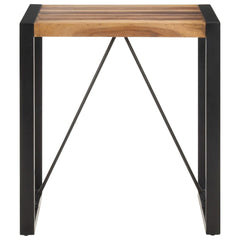 Dining Table Acacia wood finish, Black legs Solid Acacia wood
