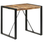Dining Table Rough Mango Wood Rough Mango Wood, Powder-Coated Steel