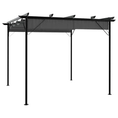 Pergola Anthracite Powder-coated steel, Polyester with PA coating