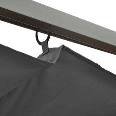 Pergola Anthracite Powder-coated steel, Polyester with PA coating