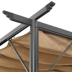Pergola Taupe Powder-Coated Steel