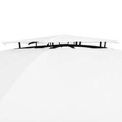Garden Marquee with Curtains 141.7x122.8x104.3 White 0.6 oz/ft²
