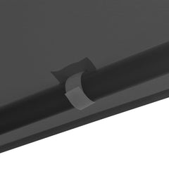 Anthracite steel frame pavilion with Oxford fabric, measuring 13.1'x13.1' for outdoor use.