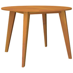 Garden Table Brown Solid Acacia Wood Medium Durable