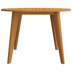 Garden Table Brown Solid Acacia Wood Medium Durable