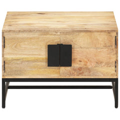 Coffee Table Natural wood Solid mango wood, powder-coated iron