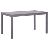 Garden Table Grey wash Solid Acacia Wood Medium Durable