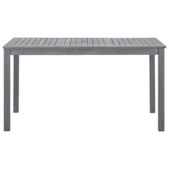 Garden Table Grey wash Solid Acacia Wood Medium Durable