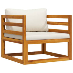 Wooden Chair Natural Wood Solid Acacia Wood Durable Armchair