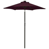 Garden Parasol Bordeaux red and dark grey