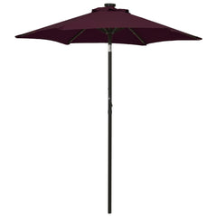 Garden Parasol Bordeaux red and dark grey