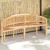 Garden Bench Natural Teak Solid Teak Wood Large Durable