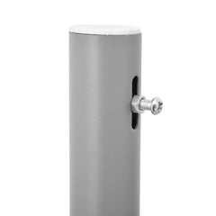 Gray metal pole with adjustable screw for Bostome retractable side awning installation