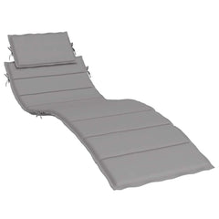 Sun Lounger Cushion Grey Oxford fabric (100% polyester)