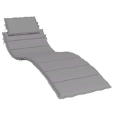 Sun Lounger Cushion Grey Oxford fabric (100% polyester)