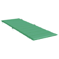 Sun Lounger Cushion Green Oxford fabric 73.2 x 22.8 in