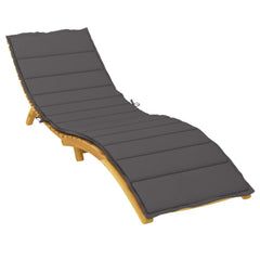 Sun Lounger Cushion Anthracite Oxford fabric (100% polyester)