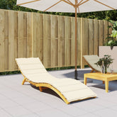 Sun Lounger Cushion Cream Oxford fabric (100% polyester)