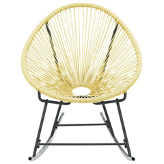 Acapulco Chair Beige Poly Rattan, Powder-Coated Steel Standard